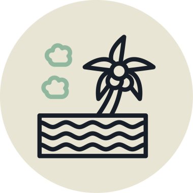 Bir saksıda çiçek, illüstrasyon, vektör, beyaz arkaplanda.