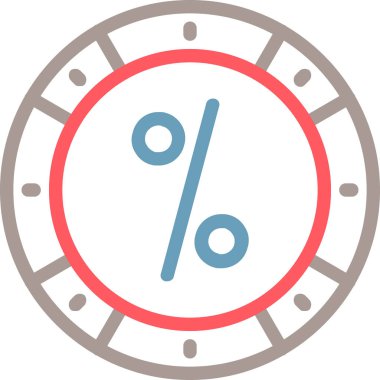 İndirim simgesinin vektör illüstrasyonu