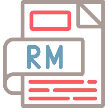 dosya biçimi simgesi, vektör illüstrasyonu