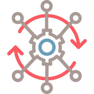 iş stratejisi ikon vektör illüstrasyonu