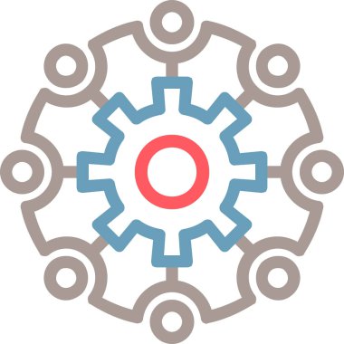 Teçhizat Web simgesi basit illüstrasyon