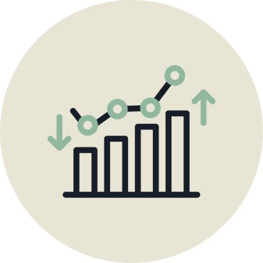 grafik ikonu vektör illüstrasyonu