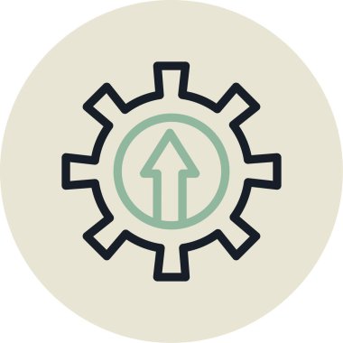 dişli simgesi vektör illüstrasyonu