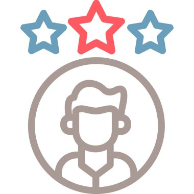 yıldız simgesi vektör illüstrasyonu