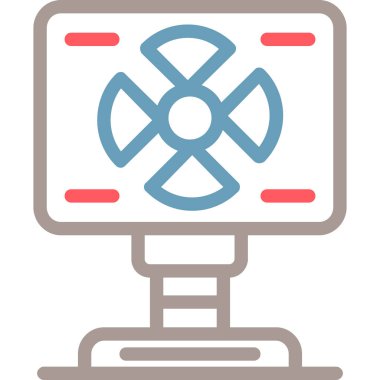 Bilgisayar. Web simgesi basit illüstrasyon