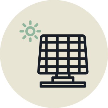 Panel. Web simgesi basit illüstrasyon