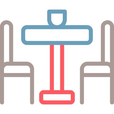 sandalye modern vektör simgesi