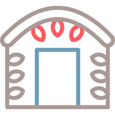 Ev. Web simgesi basit illüstrasyon