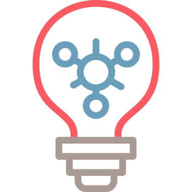 fikir web simgesi, basit vektör illüstrasyonu