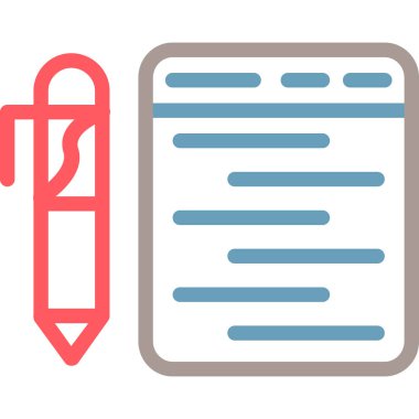 kalem ve kalem vektör simgesi