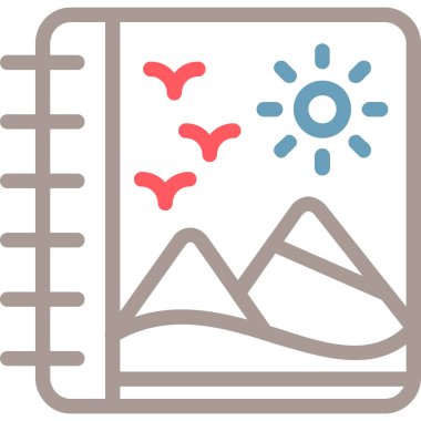 Takvim. Web simgesi vektör illüstrasyonu