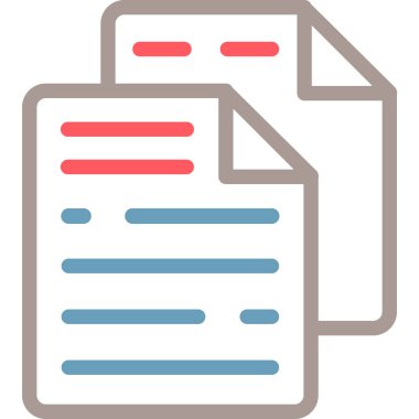 Belge. Web simgesi basit tasarım