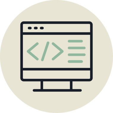 Web tasarımı vektör çizgisi tasarımı