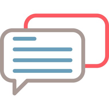 Konuş. Web simgesi vektör illüstrasyonu