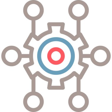 Dişliler. Web simgesi basit tasarım