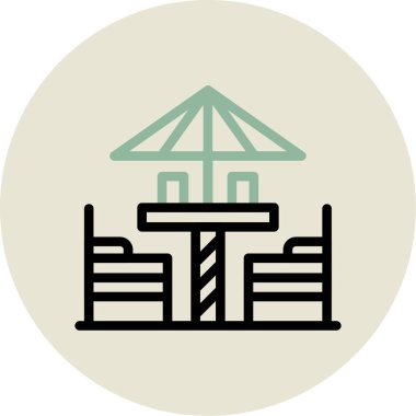 vektör Çin feneri ico