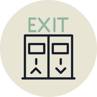 Modern bir simgenin vektör illüstrasyonu