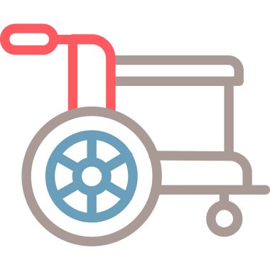 Tekerlekli. Web simgesi basit illüstrasyon