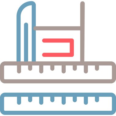 Bir bina simgesinin vektör illüstrasyonu