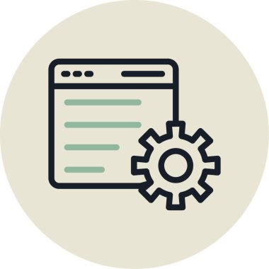 Gelişim için web tasarım simgesi, web illüstrasyonu