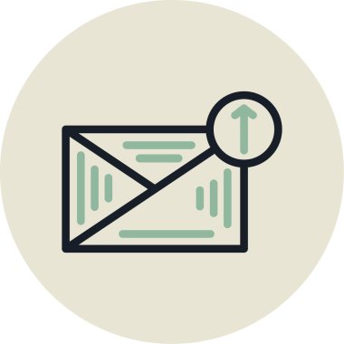 Zarf. Web simgesi basit illüstrasyon