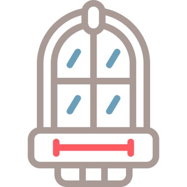 Duş. Web simgesi basit illüstrasyon