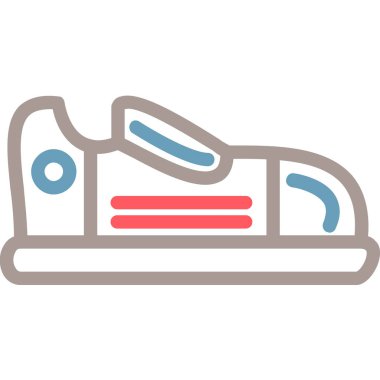 Kaykay modern simge, vektör illüstrasyonu