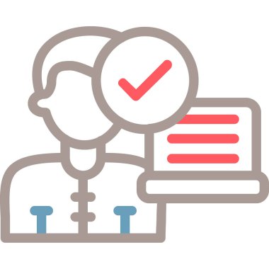 Çember işaretli işaretin vektör simgesi çizimi