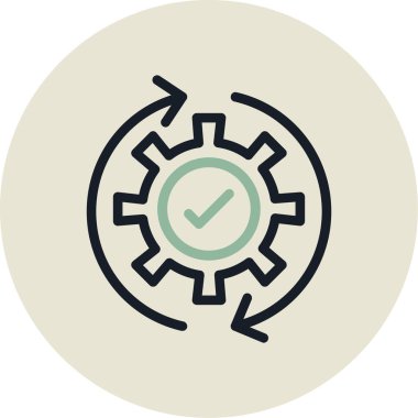 Teçhizat Web simgesi basit illüstrasyon