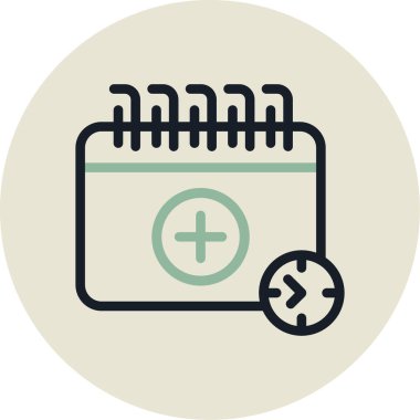 vektör takvimi resimleme tasarımı