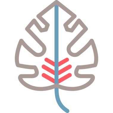 Bir ağaç simgesinin vektör illüstrasyonu