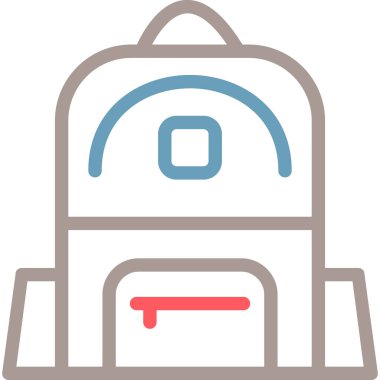 Çanta. Web simgesi basit illüstrasyon