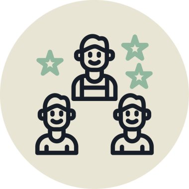 Modern insan simgesinin vektör çizimi