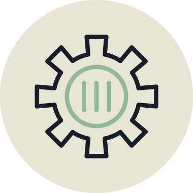 Teçhizat Web simgesi basit illüstrasyon