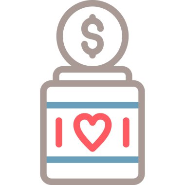 çanta dolar bağış simgesi