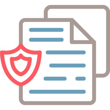 Belge. Web simgesi basit illüstrasyon