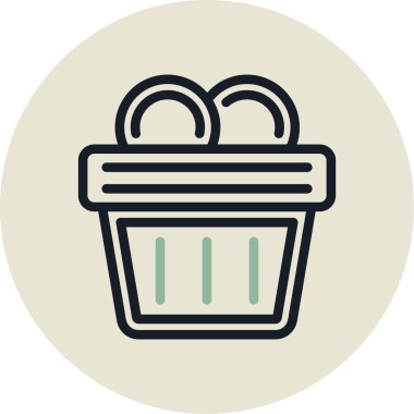 Sepet sepeti simgesi - taslak biçiminde