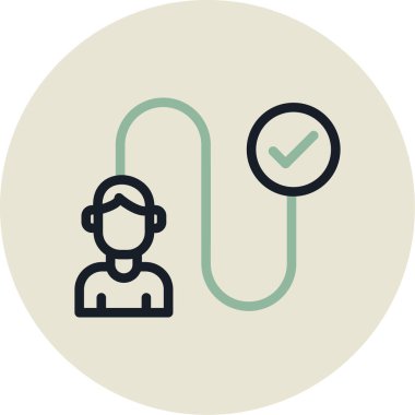 Doktor Web simgesi, hastanın basit vektör çizimi