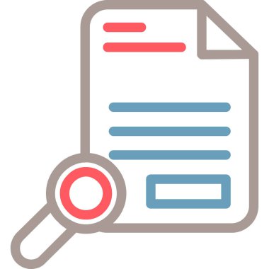 dosya belgesi simgesi basit vektör illüstrasyonu