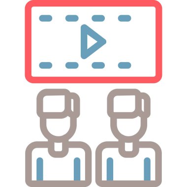 video simgesi vektör illüstrasyonu