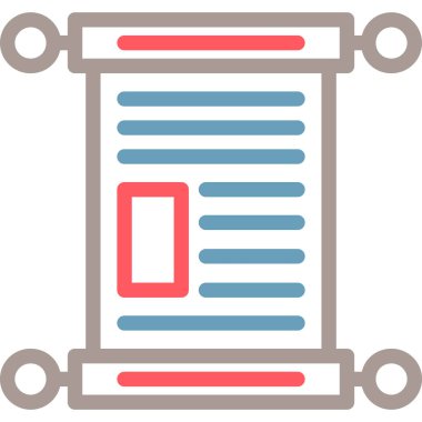 gazete vektör simgesi modern illüstrasyon vektör arkaplanı