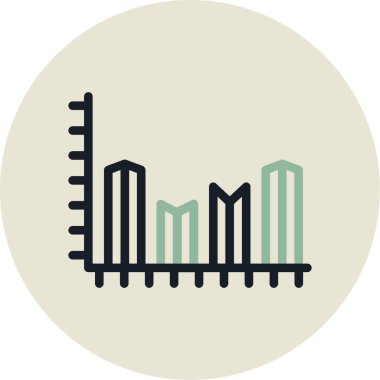 grafik ikonu vektör illüstrasyonu