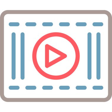 Oyuncu. Web simgesi basit illüstrasyon