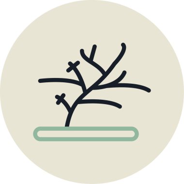 beautiful flower vector line icon