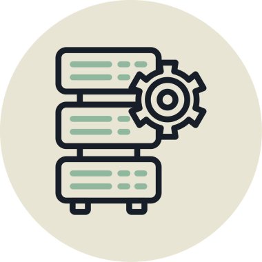 Seo simgesinin vektör illüstrasyonu