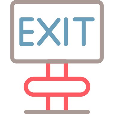 Çıkış. Web simgesi basit tasarım