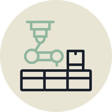 Taşıyıcı simgesi vektör illüstrasyonu