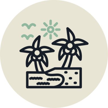 Bitki. Web simgesi basit illüstrasyon