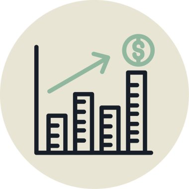 iş büyüme vektör simgesi