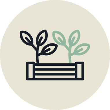 trend biçimi izole edilmiş arkaplanda bitki simgesi